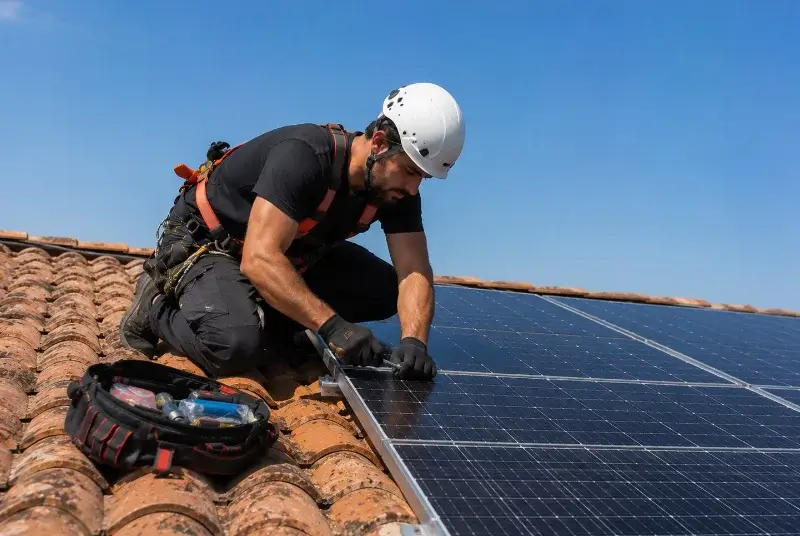 Maintenance et monitoring de panneaux solaires à Saint-André-de-Corcy